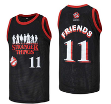 Custom Stranger Things Eleven 11 Basketball Jersey