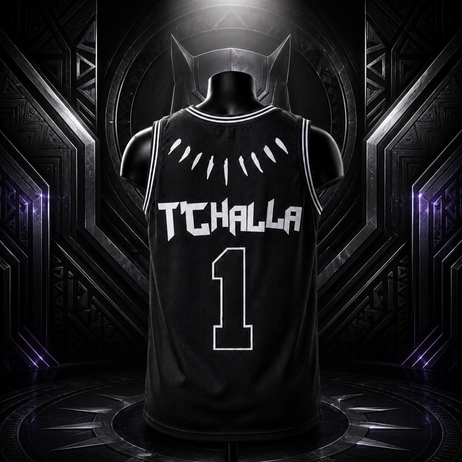 T’Challa #1 Wakanda Black Panther Basketball Jersey