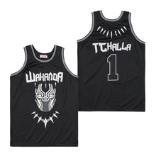 Custom T Challa 1 Wakanda Black Panther Basketball Jersey