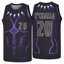 Custom Tchalla 20 Black Panther Basketball Jersey