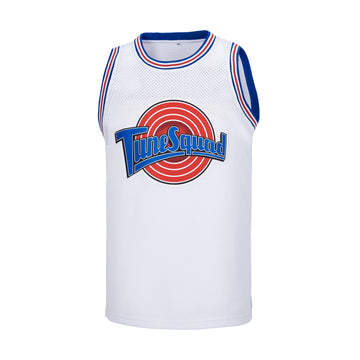 Taz #! Space Jam Tune Squad White Basketball Jersey