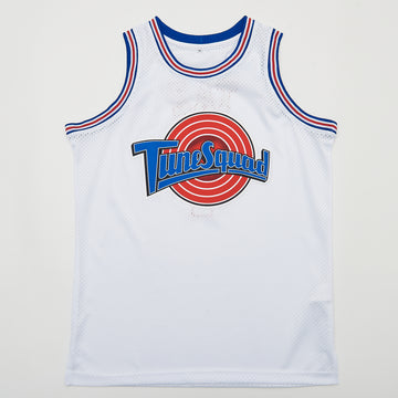 Taz #! Space Jam Tune Squad White Basketball Jersey