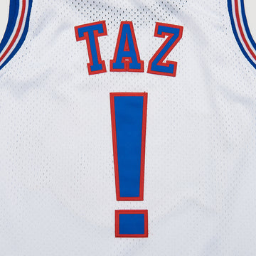 Taz #! Space Jam Tune Squad White Basketball Jersey