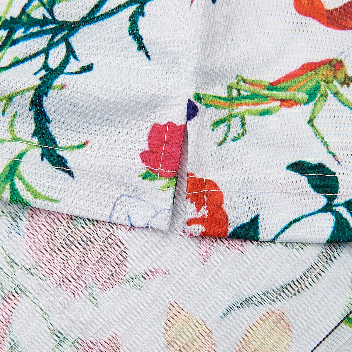 The Fresh Prince of Bel Air Academy #14 Flowers Basketball Jersey — hem detail