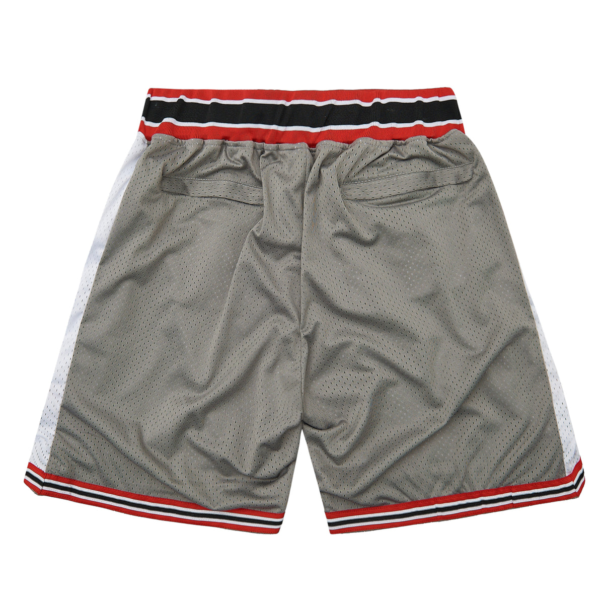 The Grey Lower Merion Basketball Shorts — trim detail, framed from the product image