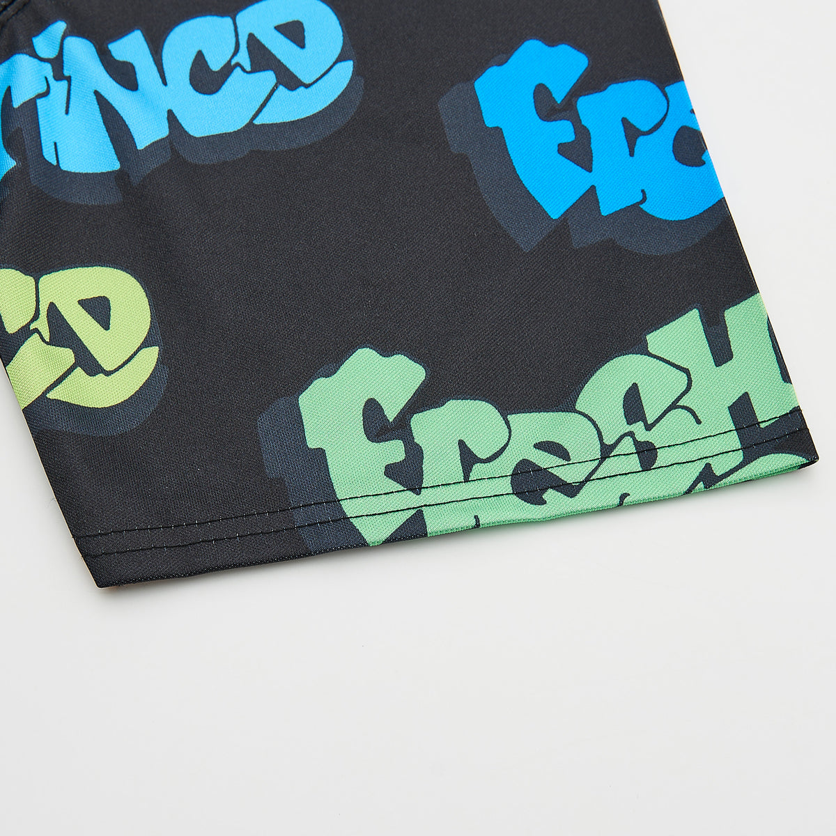 The Smith Fresh Prince All-Over Print Jersey — Black — hem detail