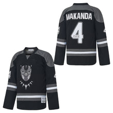 Custom Wakanda Forever King T Challa Ice 4 Hockey Jersey