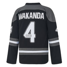 Custom Wakanda Forever King T Challa Ice 4 Hockey Jersey
