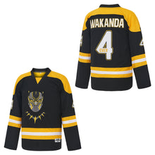 Custom Wakanda Forever King T Challa Ice 4 Hockey Jersey