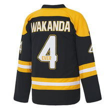 Wakanda Forever King T’CHALLA Ice #4 Hockey Jersey