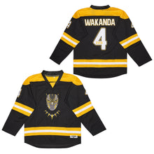 Wakanda Forever King T’CHALLA Ice #4 Hockey Jersey