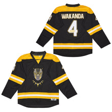Custom Wakanda Forever King T Challa Ice 4 Hockey Jersey