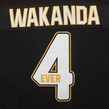 Custom Wakanda Forever King T Challa Ice 4 Hockey Jersey