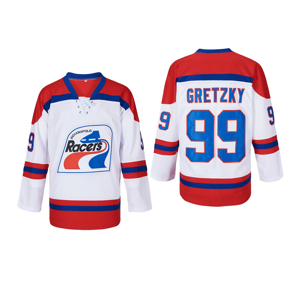Wayne Gretzky #99 Indianapolis Racers Hockey Jersey | Retro - MadeJersey