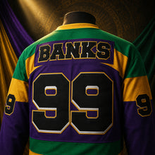 MJ-COLOR-SUPPLEMENT-1080 | Adam Banks Ducks #99 Hockey Jersey | Purple | 04