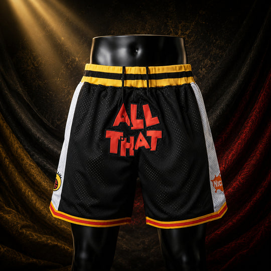 MJ-KIDS-SHORT-2000 | All That Custom Black Basketball Shorts | No Color | 01