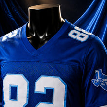 MJ-AI-CANVA-FULL-EXPORT | Charlie Tweeder #82 Varsity Blues West Canaan Coyotes Football Jersey | 01