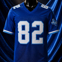 MJ-AI-CANVA-FULL-EXPORT | Charlie Tweeder #82 Varsity Blues West Canaan Coyotes Football Jersey | 02