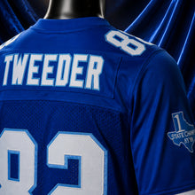 MJ-AI-CANVA-FULL-EXPORT | Charlie Tweeder #82 Varsity Blues West Canaan Coyotes Football Jersey | 05