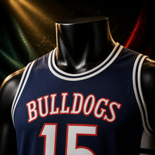 MJ-AI-CANVA-FULL-EXPORT | Cole Bulldogs #15 Basketball Jersey | 01