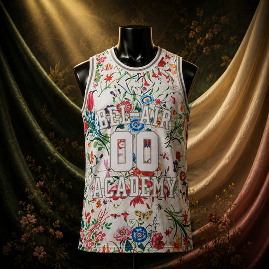 MJ-KIDS-SHORT-2000 | Custom Bel-Air Academy Kids Basketball Jersey | No Color | 01