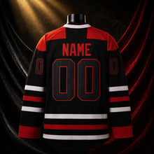 MJ-KIDS-SHORT-2000 | Custom Christmas Moose Kids Hockey Jersey | Black | 02