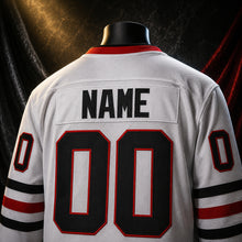 MJ-KIDS-SHORT-2000 | Custom Christmas Moose Kids Hockey Jersey | White | 04