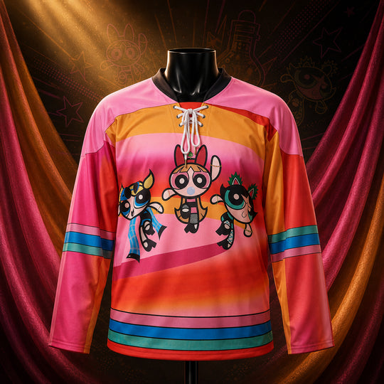 MJ-AI-CANVA-FULL-EXPORT | Custom The Powerpuff Girls Hockey Jersey _ Personalized Teamwear – MadeJersey | 02