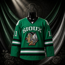 MJ-COLOR-SUPPLEMENT-1080 | Dakota Sioux Ice #11 Hockey Jersey | Green | 01