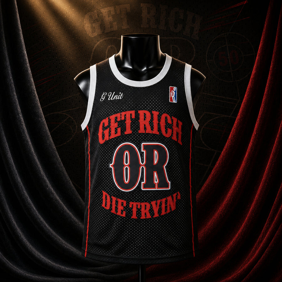 Get Rich or Die Tryin' #50 Cent Basketball Jersey