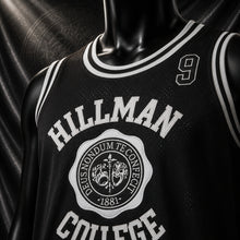 MJ-COLOR-SUPPLEMENT-1080 | Hillman College #9 Dwayne Wayne Basketball Jersey | Black | 03