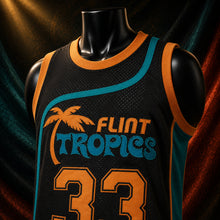 MJ-COLOR-SUPPLEMENT-1080 | Jackie Moon #33 Semi-Pro Flint Tropics Basketball Jersey | Black | 03