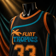 MJ-COLOR-SUPPLEMENT-1080 | Jackie Moon #33 Semi-Pro Flint Tropics Basketball Jersey | Black | 05