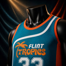MJ-COLOR-SUPPLEMENT-1080 | Jackie Moon #33 Semi-Pro Flint Tropics Basketball Jersey | Blue | 05