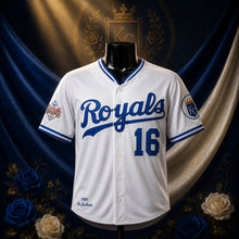 MJ-COLOR-SUPPLEMENT-1080 | Jackson #16 Royals Baseball Jersey | White | 01