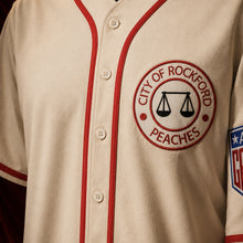 MJ-AI-CANVA-FULL-EXPORT | Jimmy Dugan Rockford Peaches #43 Baseball Jersey | 04