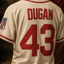 MJ-AI-CANVA-FULL-EXPORT | Jimmy Dugan Rockford Peaches #43 Baseball Jersey | 05