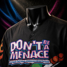 MJ-COLOR-SUPPLEMENT-1080 | Loc Dog #00 ‘Don’t Be a Menace’ Baseball Jersey | Black | 05