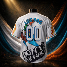 MJ-COLOR-SUPPLEMENT-1080 | Loc Dog #00 ‘Don’t Be a Menace’ Baseball Jersey | White | 02