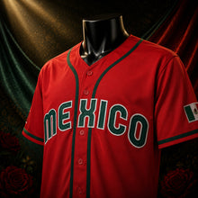 MJ-COLOR-SUPPLEMENT-1080 | Mexico Urías Baseball Jersey | Red | 03