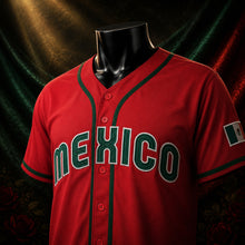 MJ-COLOR-SUPPLEMENT-1080 | Mexico Urías Baseball Jersey | Red | 05