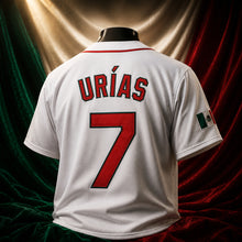 MJ-COLOR-SUPPLEMENT-1080 | Mexico Urías Baseball Jersey | White | 04