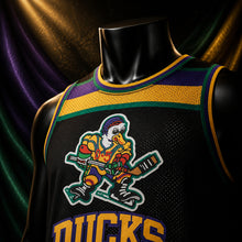 MJ-COLOR-SUPPLEMENT-1080 | Mighty Ducks Banks #99 Basketball Jersey | Black | 05