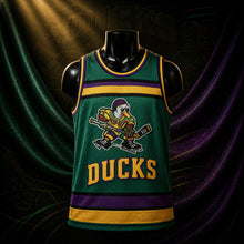 MJ-AI-CANVA-FULL-EXPORT | Mighty Ducks Banks #99 Basketball Jersey | 01