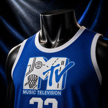 MJ-COLOR-SUPPLEMENT-1080 | MTV Rock N' Jock #33 Smith Basketball Jersey | Blue | 05