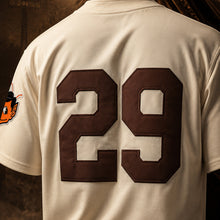 MJ-AI-CANVA-FULL-EXPORT | Retro #29 Satchel Paige Vintage CREAM GREY Team Baseball Jersey | 05