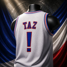 MJ-COLOR-SUPPLEMENT-1080 | Taz #! Space Jam Tune Squad White Basketball Jersey | White | 04