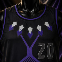 MJ-AI-CANVA-FULL-EXPORT | T'Challa #20 Black Panther Basketball Jersey | 01