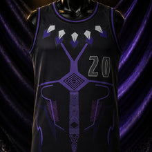 MJ-AI-CANVA-FULL-EXPORT | T'Challa #20 Black Panther Basketball Jersey | 02