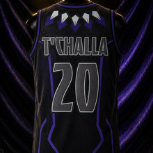 MJ-AI-CANVA-FULL-EXPORT | T'Challa #20 Black Panther Basketball Jersey | 03